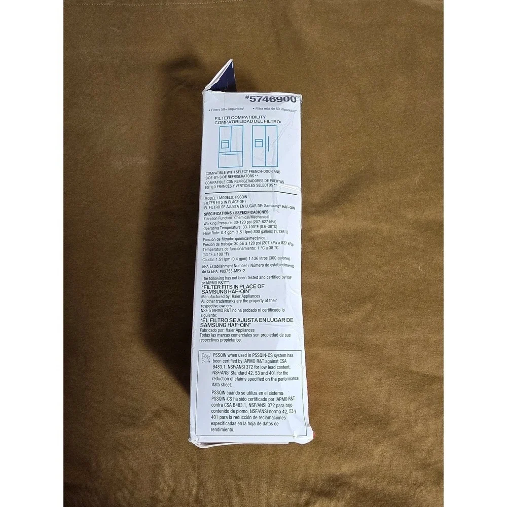 Project Source Refrigerator Water Filter PSSQIN Fits Samsung HAF-QIN 5746900